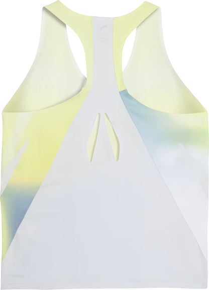 Puma LightSpeed UltraWeave Graphic Womens Running Vest Tank Top - Grey