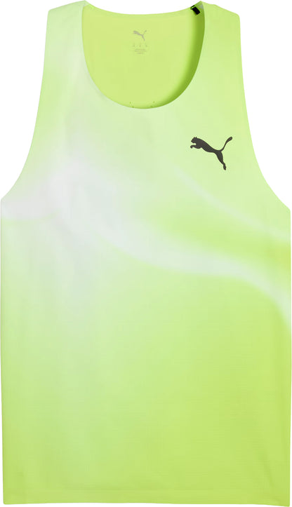 Puma LightSpeed UltraWeave Graphic Mens Running Vest - Green