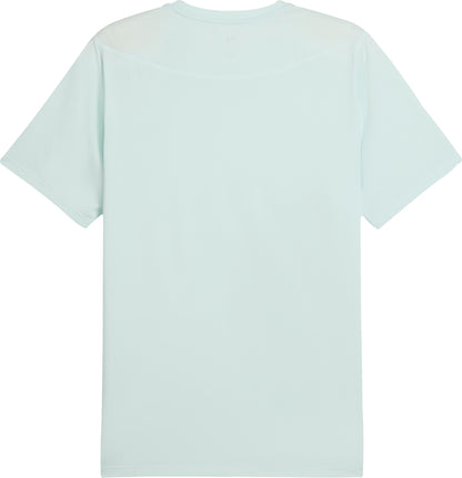 Puma Mesh Graphic Short Sleeve Mens Running Top - Blue