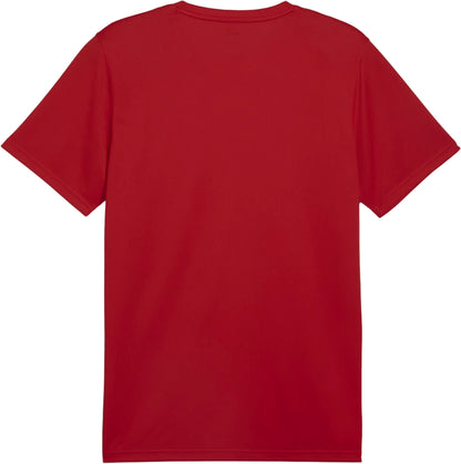Puma Performance Short Sleeve Mens Training Top - Red