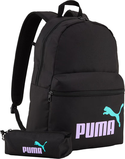 Puma Phase 20L Backpack Set - Black
