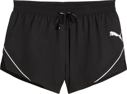 Puma Raceday Ultraweave 3 Inch Split Mens Running Shorts - Black