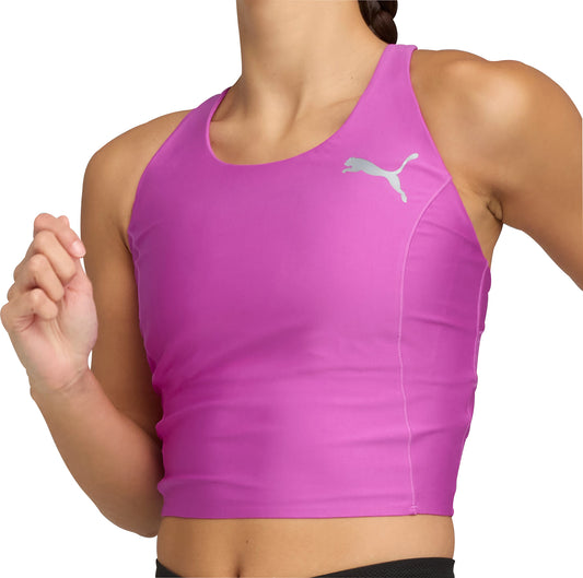 Puma Raceday UltraForm Womens Running Crop Top - Purple