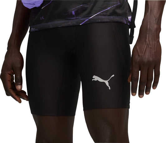 Puma Raceday Ultraform 9 Inch Mens Short Running Tights - Black