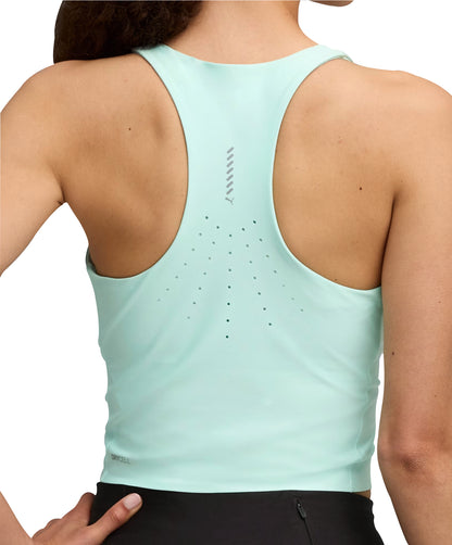 Puma Raceday UltraForm Womens Running Crop Top - Green