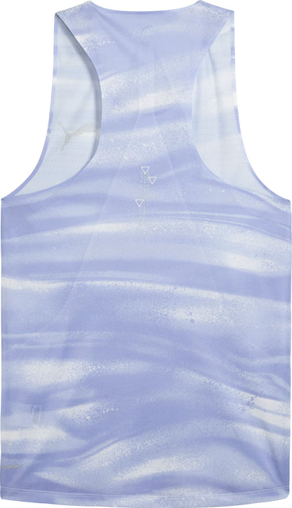 Puma Raceday UltraSpun Graphic Mens Running Vest - Blue