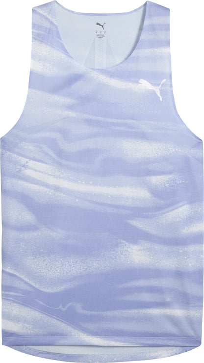 Puma Raceday UltraSpun Graphic Mens Running Vest - Blue