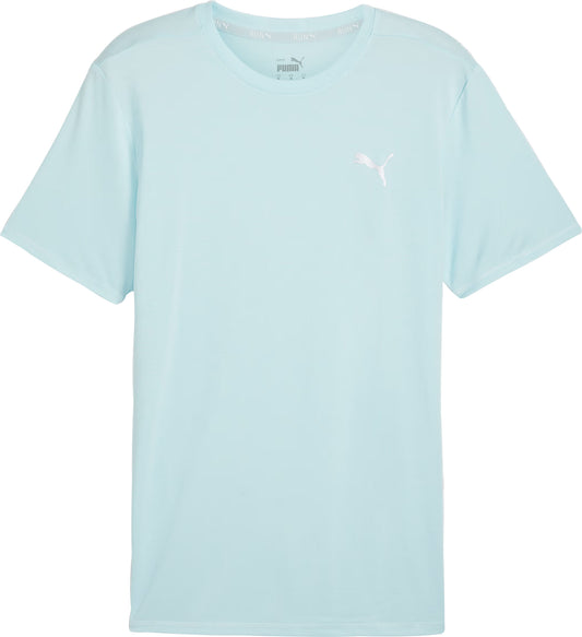 Puma Run Favourite Heather Short Sleeve Mens Running Top - Blue