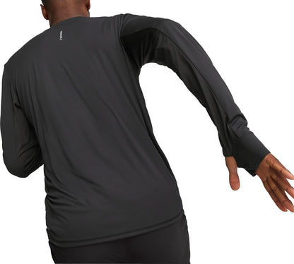 Puma Fun Favourite Long Sleeve Mens Running Top - Black