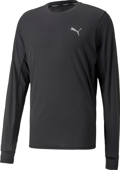 Puma Fun Favourite Long Sleeve Mens Running Top - Black