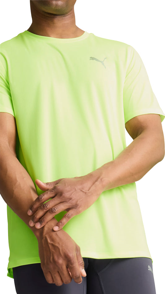 Puma Run Favourite Velocity Short Sleeve Mens Running Top - Green