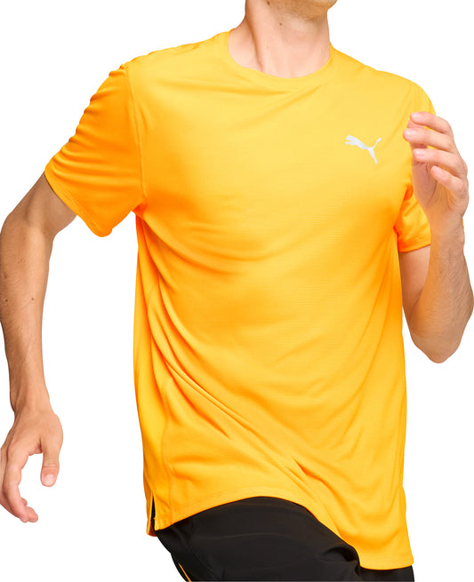 Puma Run Favourite Velocity Short Sleeve Mens Running Top - Orange
