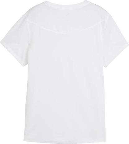 Puma Run Graphic Mesh Short Sleeve Womens Running Top - White