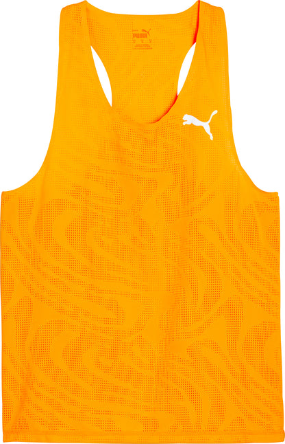 Puma Run Ultraspun Mens Running Vest - Orange