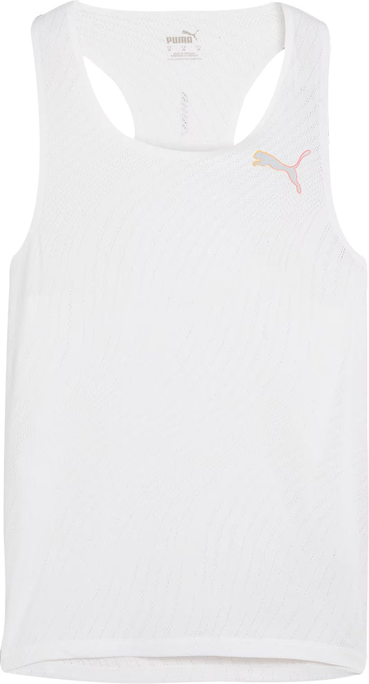 Puma Run Ultraspun Mens Running Vest - White