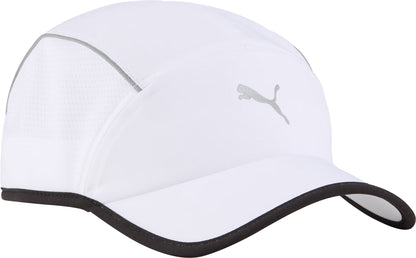 Puma Runner Short Visor 5 Panel Running Cap - White