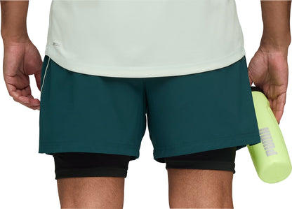 Puma Velocity 2 In 1 Mens Running Shorts - Green