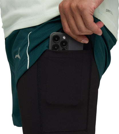 Puma Velocity 2 In 1 Mens Running Shorts - Green