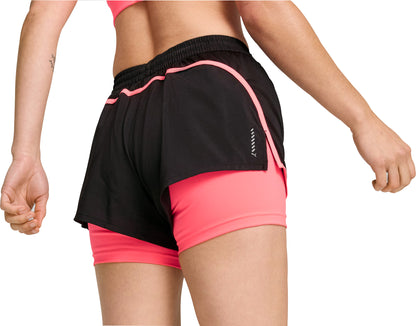 Puma Velocity 2 In 1 Womens Running Shorts - Black