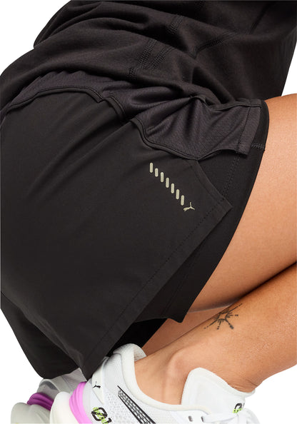 Puma Velocity 2 In 1 Womens Running Shorts - Black