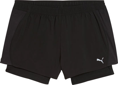 Puma Velocity 2 In 1 Womens Running Shorts - Black