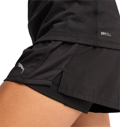 Puma Velocity 2 In 1 Womens Running Shorts - Black