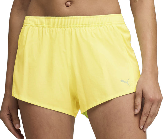 Puma Velocity 3 Inch Womens Running Shorts - Yellow