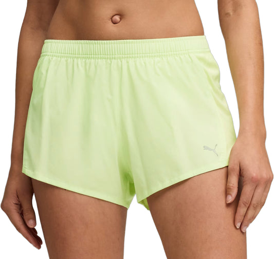 Puma Velocity 3 Inch Womens Running Shorts - Green