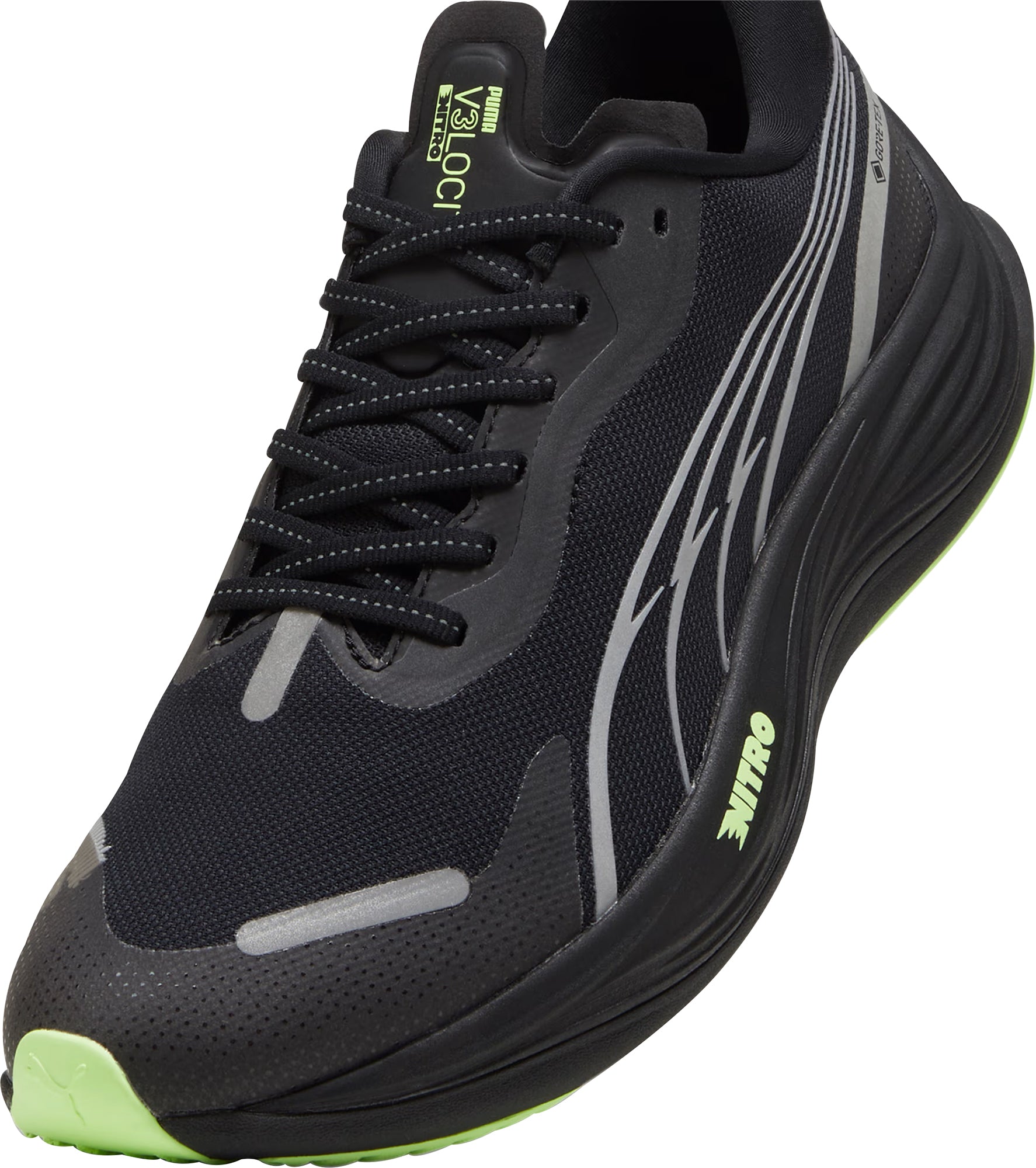 Puma Velocity Nitro 3 GORE TEX Mens Running Shoes Black Start Fitness