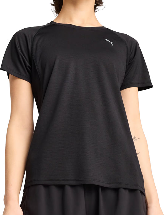 Puma Velocity Short Sleeve Womens Running Top - Black