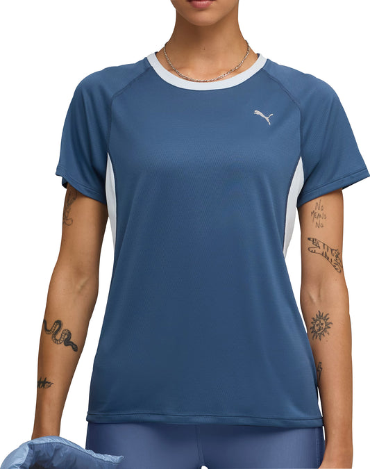 Puma Velocity Short Sleeve Womens Running Top - Blue