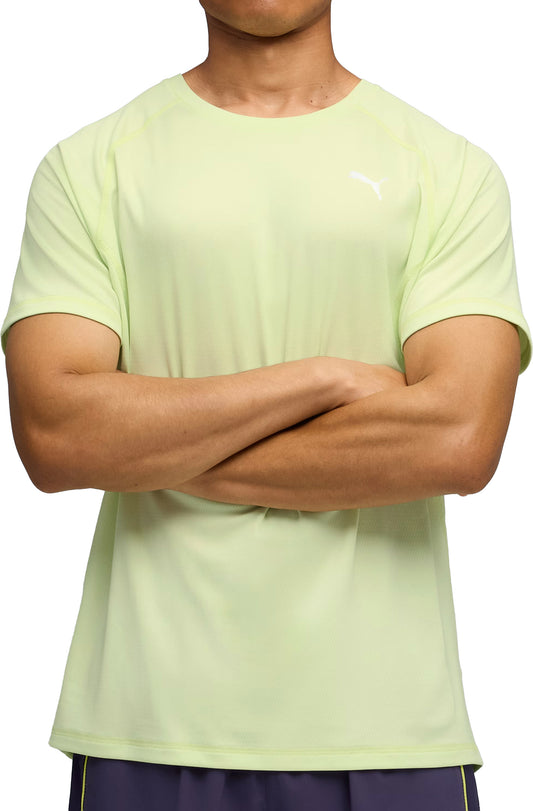 Puma Velocity Short Sleeve Mens Running Top - Green