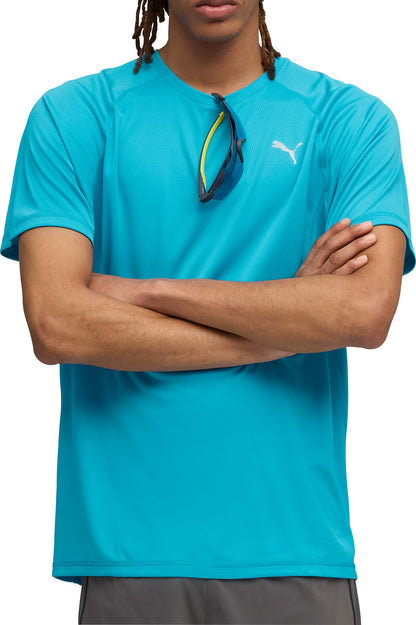 Puma Velocity Short Sleeve Mens Running Top - Blue