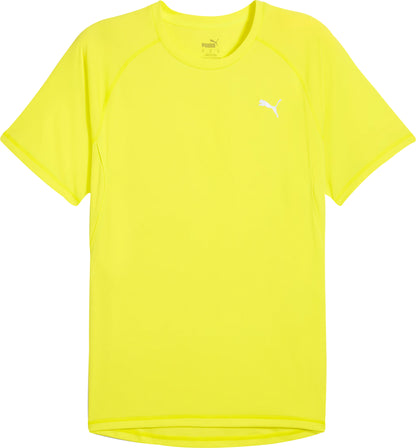 Puma Velocity Short Sleeve Mens Running Top - Yellow