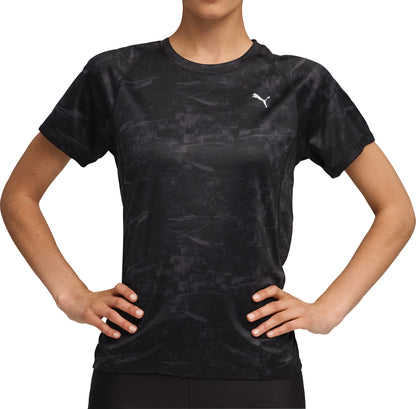 Puma Velocity Short Sleeve Womens Running Top - Black