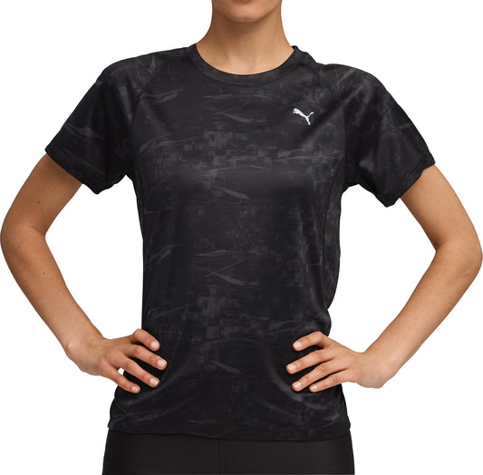 Puma Velocity Short Sleeve Womens Running Top - Black