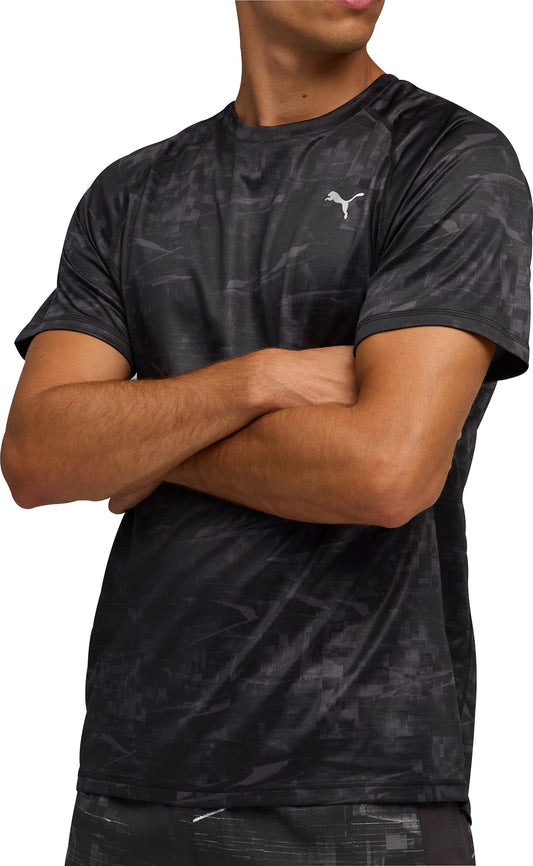 Puma Velocity Short Sleeve Mens Running Top - Black