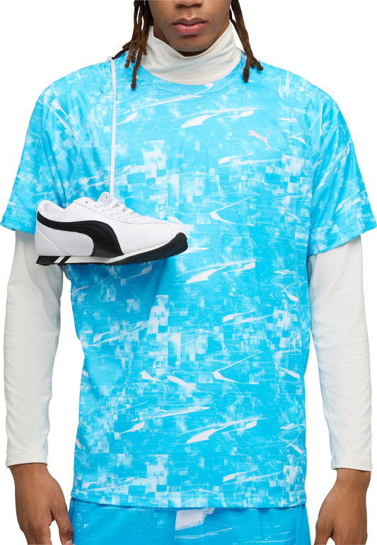 Puma Velocity Short Sleeve Mens Running Top - Blue