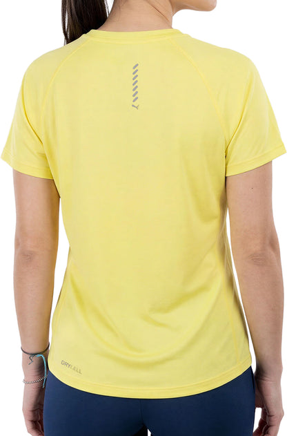 Puma Velocity Short Sleeve Womens Running Top - Yellow