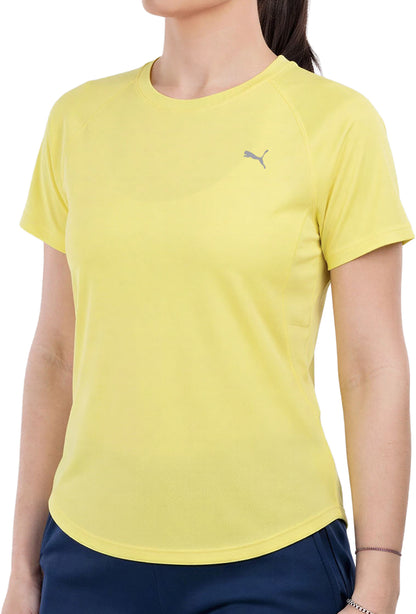 Puma Velocity Short Sleeve Womens Running Top - Yellow