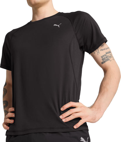 Puma Velocity Short Sleeve Mens Running Top - Black