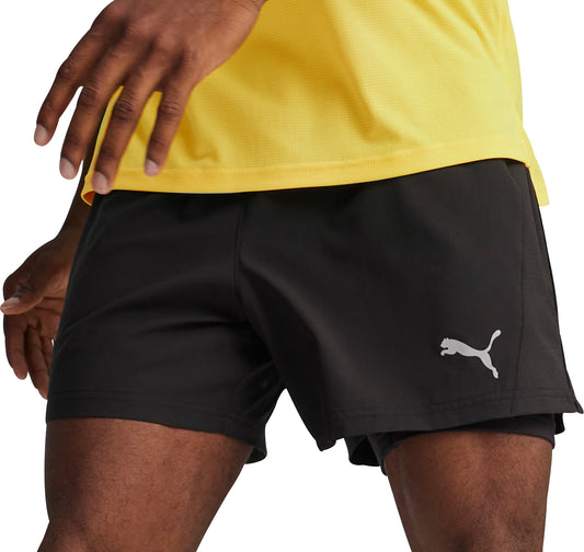 Puma Velocity Ultraweave 2 In 1 Mens Running Shorts - Black