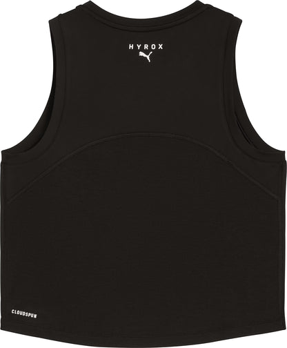 Puma X HYROX Cloudspun ThermoAdapt Womens Training Crop Top - Black