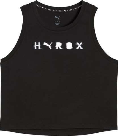 Puma X HYROX Cloudspun ThermoAdapt Womens Training Crop Top - Black