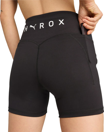 Puma X HYROX Cloudspun Womens Short Training Tights - Black