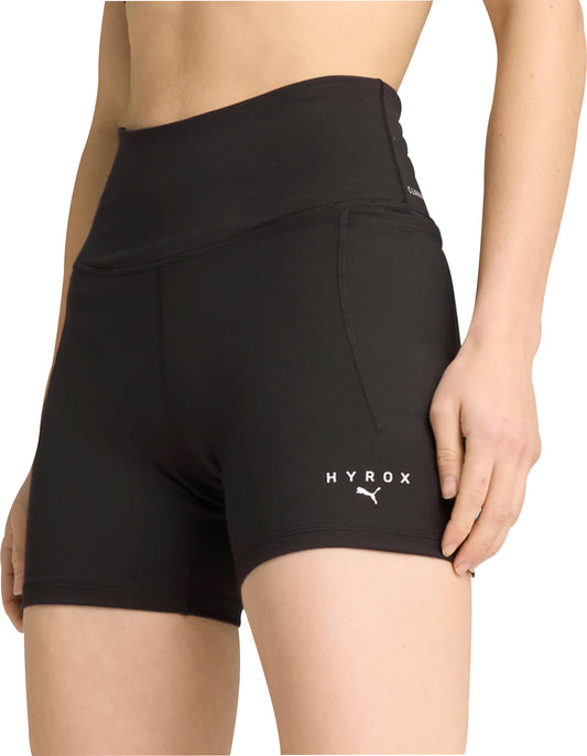 Puma X HYROX Cloudspun Womens Short Training Tights - Black