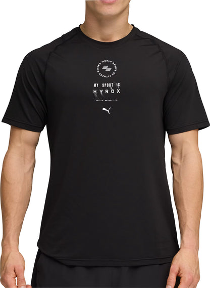 Puma X HYROX Dryelite Short Sleeve Mens Training Top - Black