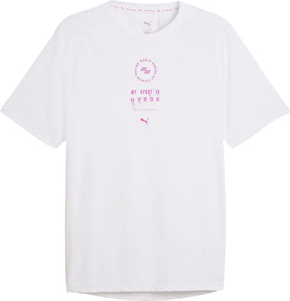 Puma X HYROX Dryelite Short Sleeve Mens Training Top - White