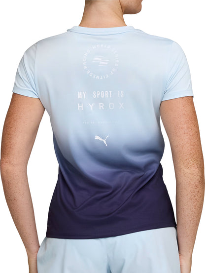 Puma X HYROX Graphic Short Sleeve Womens Training Top - Blue