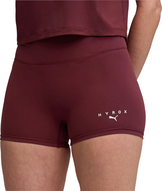 Puma X HYROX Shape Luxe 3 Inch Womens Short Training Tights - Red